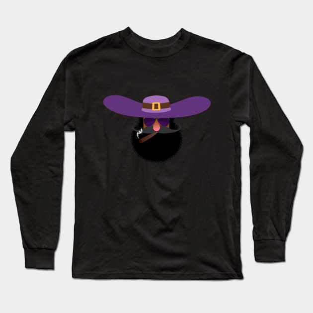 Gangster Head Long Sleeve T-Shirt by Prapal Designs